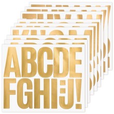 9 Sheets Gold Letters for Bulletin Board 3 Inch Stick on Letter Large Letters Stickers Self Adhesi, 9 Sheets Gold Letters for Bull