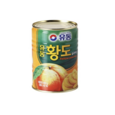 유동 황도 슬라이스 통조림, 400g, 24개