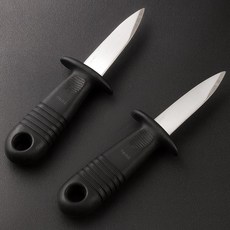 [1+1기획] 트리오즈 조개칼 굴칼 바지락칼 굴까는칼 낚시칼, 2개, 블랙