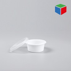 (로켓그로스: 16차) PS소스컵 JH 70파이 소 흰색 합세트, 1세트, 2000개