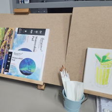 화판 2절 3절 4절 5절 8절 이젤용화판 목판화 나무판 화판, 1개