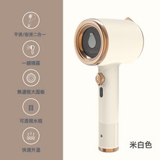 新款手持熨燙機小型家用蒸汽電熨斗乾溼兩用便攜式掛燙機廠家批發, 米白色:美規110V