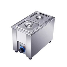 업소중탕기 식당 뷔페 스프 중탕기 온열기 보온 국물, 1개, 중형 6L 1칸+2.5L 2칸