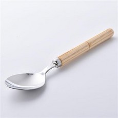 IBUKI CRAFT 原木甜點湯匙, 1個, 格紋