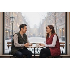 人行道Footway 秋冬新品輕量保暖薄款鋪棉排釦背心外套#2147，男士時尚百搭排釦背心，舒適保暖，秋季冬季必備