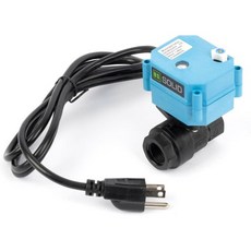 미국산 솔리드 34인치 모터 구동 볼 밸브 미국 플러그 110V AC 황동 전기 자동 복귀 일반 폐쇄형, 1/2 인치, PPE(IP 67)