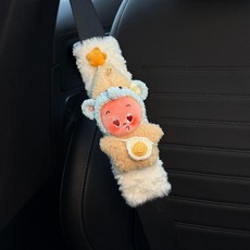 車載安全帶護肩保護套 星星人設計, 愛心象星星人安全帶護肩, 1個