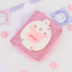 WINGHOUSE Molang造型鏡面方形拉鍊錢包 ML0004