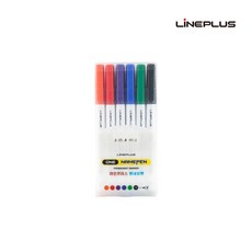 라인프러스 원네임펜 6색세트, 단품