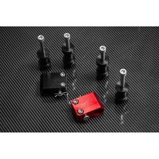 k6 k8 16v 排檔桿強化十字接頭 單凸 雙凸 改良版十字接頭, 1個, 紅