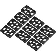 파티킬 1212mm 스케이트보드 라이저 패드 10개 플라스틱 트럭용 각도 웨지 충격 블랙