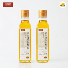 깨담원 생들깨 100% 전통 맛있는 맑은생들기름 180ml, 2개