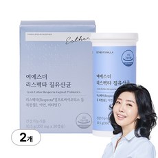 [본사직영] 여에스더 리스펙타 질 유산균 여성 질건강 유산균, 2개, 30정