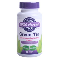 OREGON'S Wild Harvest 綠茶素食膠囊, 90顆, 1罐