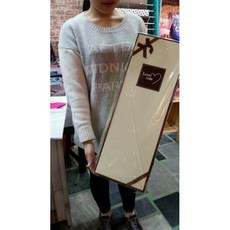 材料王批發 摯愛之心長花束禮盒 台灣現貨速發 長型花束盒, 咖啡大小合購, 1個