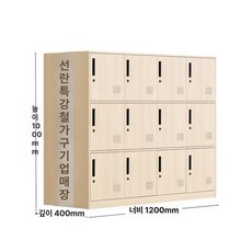 52QUAD 사무실락카장 캐비넷 헬스장 공구함 락커, 1.1mm, 1.2m 폭 12문 우드패턴
