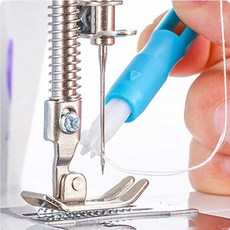 재봉틀 바늘 실끼우개 가정용 공업용 겸용 수선용 바느질도구 미싱, 블루, 1개