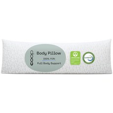 Coop Home Goods The Original Body Pillow Adjustable Body Pillows for Adults 20x 54 Long Pillow fo, White, 1개