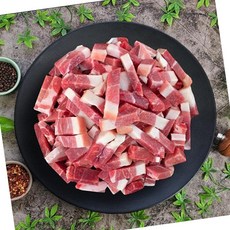 VGD 국내산 앞다리살 미전지 찌게 1.5mm 기둥 모양 1kg, 1개
