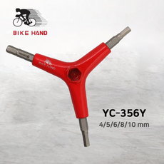 BIKEHAND YC-356Y 육각렌치 삼각렌치 휴대용공구 4 5 6 8 10mm, 1개