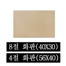페어모리 두께 4.5mm 튼튼한 나무 이젤용 화판 4절 8절, 1개, 8절(40*30cm)