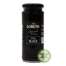 로레토 올리브 피티드 블랙, 330g, 1개