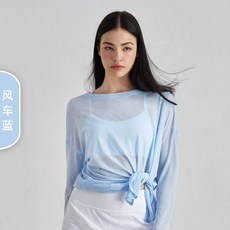 寬鬆薄款瑜伽服罩衫 中長款速乾運動上衣 顯瘦普拉提T恤