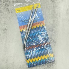 80cm 6mm 줄바늘 메탈 뜨개용품 뜨개도구, 1개