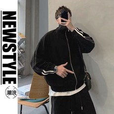 港式潮男雙杆衛衣套裝男 慵懶運動風休閒寬鬆ins情侶百搭長袖長褲