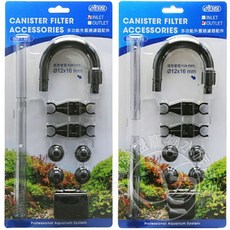 【閃電聯盟】伊士達 ISTA 迷你外置過濾器 12/16mm 進水管組 出水管組 入水 進水 出水 適用 圓桶 零件, 1個, 進水管配件組 12/16mm