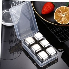 쿨앤샷 사각 아이스큐브 6p세트 스텐아이스볼, 1개