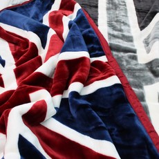 밍크 담요 대형 150&times;200 두꺼운 양면 블랭킷 겨울 이불 쇼파 캠핑 유니언잭