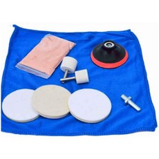 멜루보라 9Pcs세트 유리 키트 다기능 딥 스크래치 리무버 자동차 폴리쉬 패드 세륨 산화물 연마 파우더 펠트 휠 세트 윈드스크린 및 수리용
