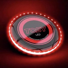 원반 던지기 LED 아웃도어 스포츠 후광 연습 야외 운동회, 블랙디스크+레드