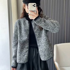 차무희옷 고윤정 김희선 여성 봄 하객룩 오피스룩 데일리 숏 트위드자켓