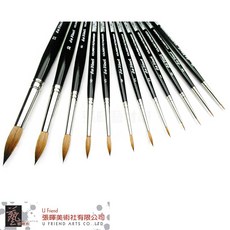 德國 Da Vinci 達芬奇 專家級 柯林斯基紅貂毛 水彩畫筆, 1個, 3/0, 3/0