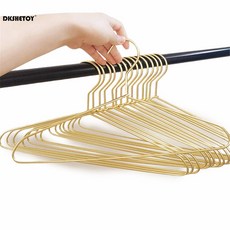 섬세한 금속 옷 걸이 실버 골드 경량 튼튼한 의류 코트 셔츠 티셔츠 블라우스, Gold 10pcs B