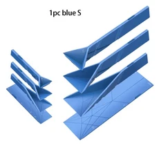 새로운 폴리곤 플랫 3-in-1 계량 스푼 다기능 접이식 요리 베이킹, blue, 02 Blue