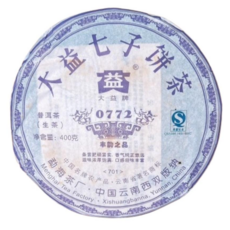 茶韻 普洱茶2007年大益茶廠 0772-701生茶餅, 400g, 1個, 1個裝