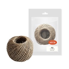 [메잌미] 다용도 DIY 포장용 만들기용 소포장 마끈 황마끈, 100M, 1mm