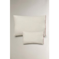 zara 자라 조개 스티치 코튼 베개 커버 - 로즈핑크, 50 x 75 cm