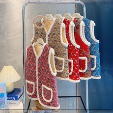 남녀공용 레트로 촌캉스 할머니 김장조끼