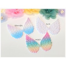 천사날개초음파장식 천사날개장식 글리터날개초음파 굿즈장식 응원봉장식, 10개, 화이트 2
