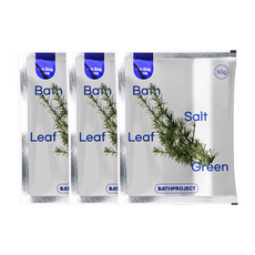 배쓰프로젝트 배쓰 솔트 리프그린 티백형 입욕제 우디향 50g x 3개입, 150g, 1개