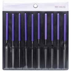 雅堤-MIRACLE 精密型鑽石銼刀 NDF-140S 10支組 精細金屬打磨 模型製作 DIY工具, 1套, #120