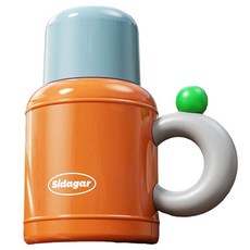 스타플러스 레트로 보온보냉 주전자, 1개, 오렌지, 700ml