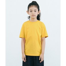 무신사 스탠다드 MUSINSA STANDARD KIDS 릴렉스드 크루 넥 티셔츠 [멜로우 옐로우] MKCTS5K04-MY 418565