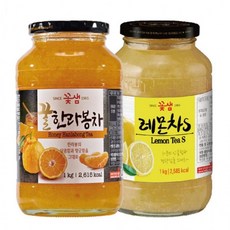 꽃샘 꿀한라봉차S 1kg + 레몬차S 과일차 건강차 (Araium)
