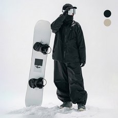 서브22 하드쉘 보드바지 홑겹 바지 오버핏 방수 쉘팬츠