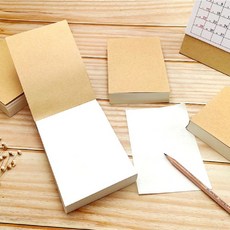 뜯어쓰는 무지 패드 메모장 노트 접착 떡 필기 지 점착 포스트지 장 메모 dew+4459DC